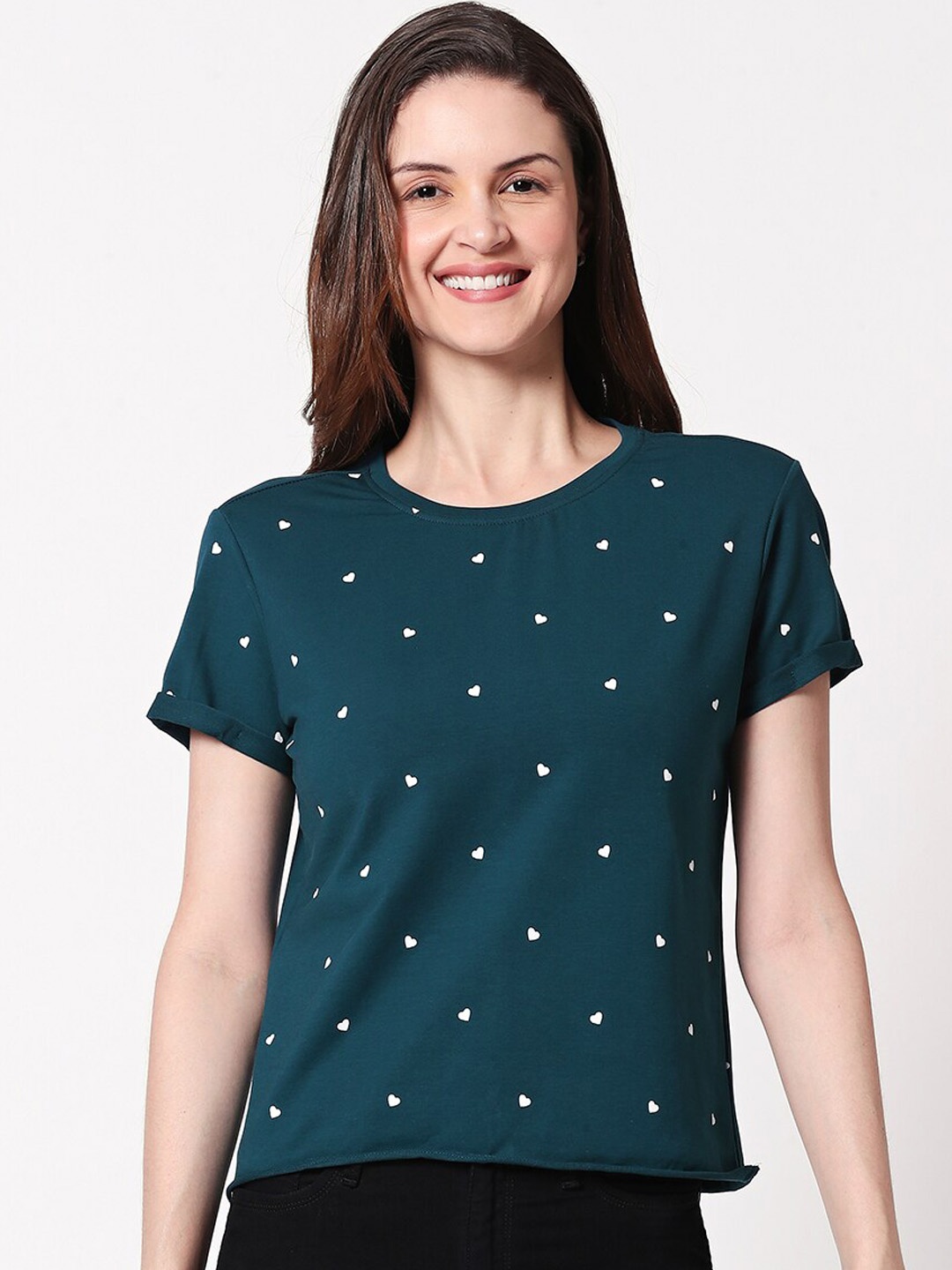 

Zeyo Blue Printed Top