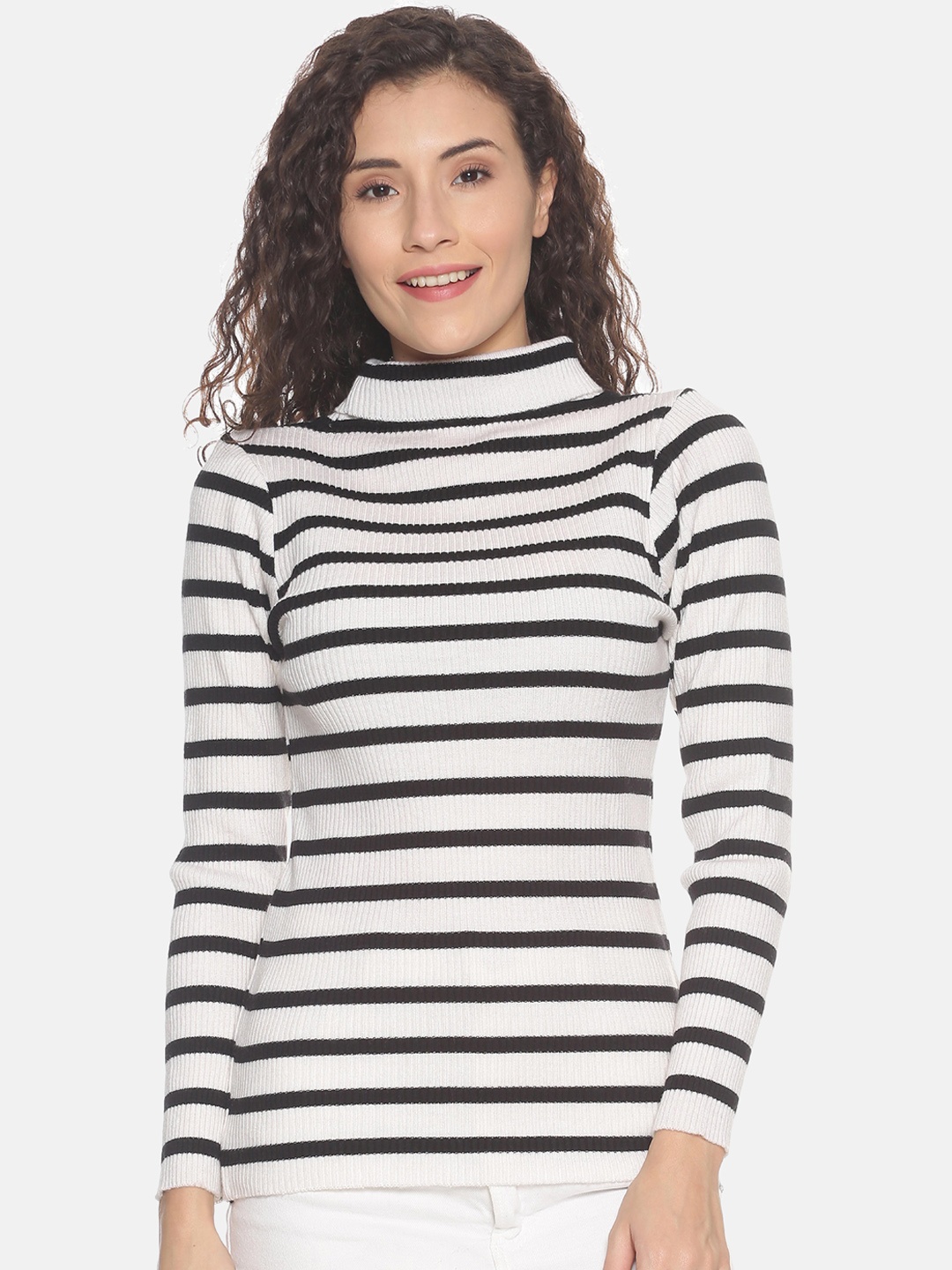 

BEVERLY BLUES Women Black Striped