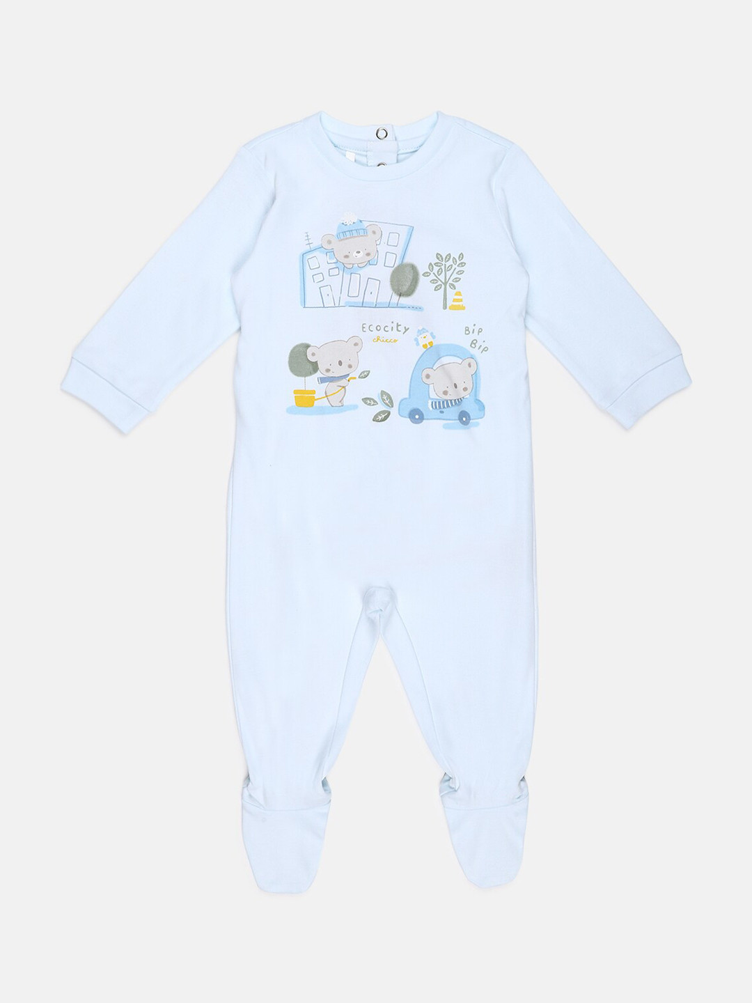 

Chicco Kids Nappy Opening Babysuit, Blue