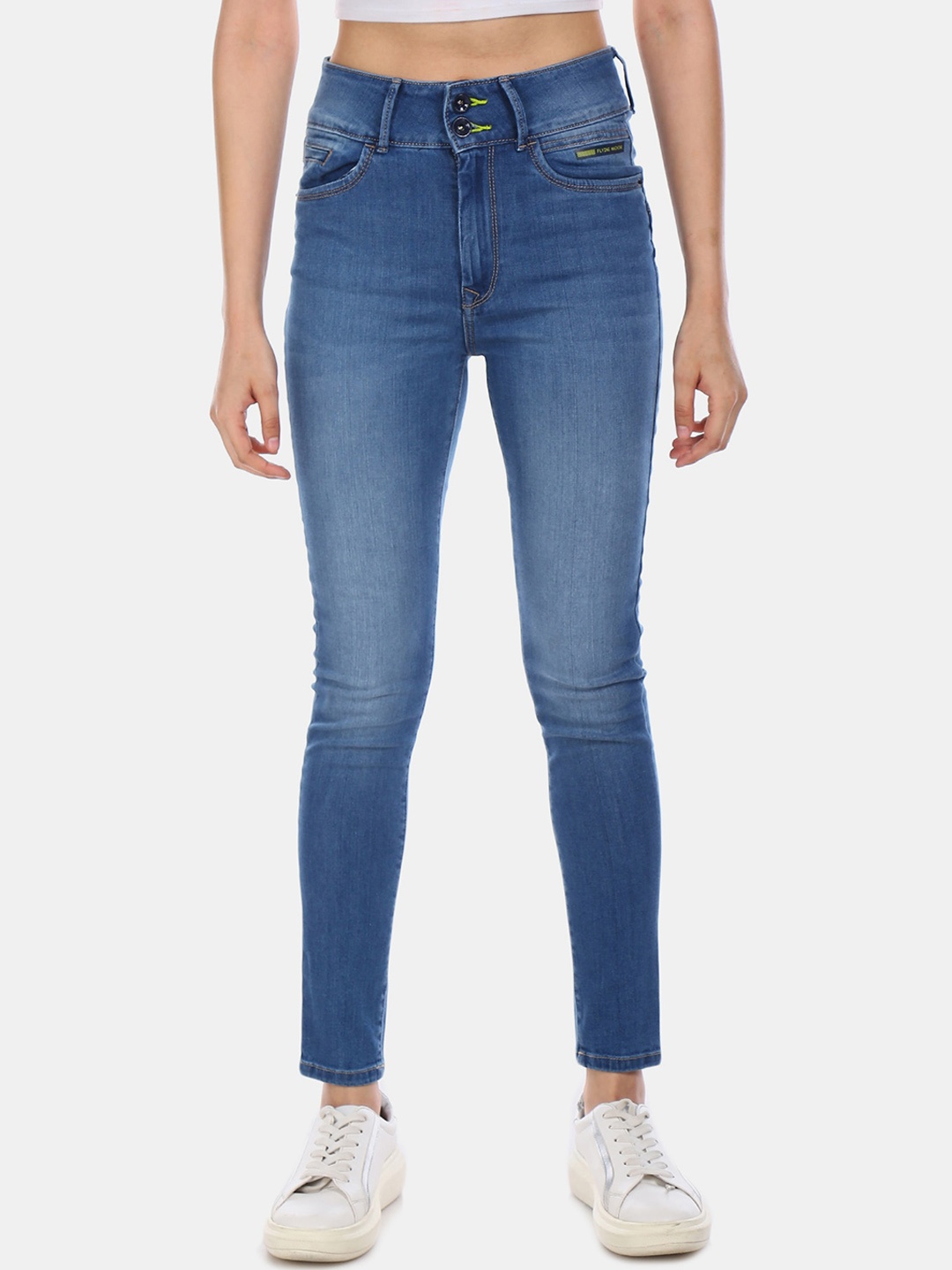 

Flying Machine Women Blue Veronica Skinny Fit High Rise Jeans