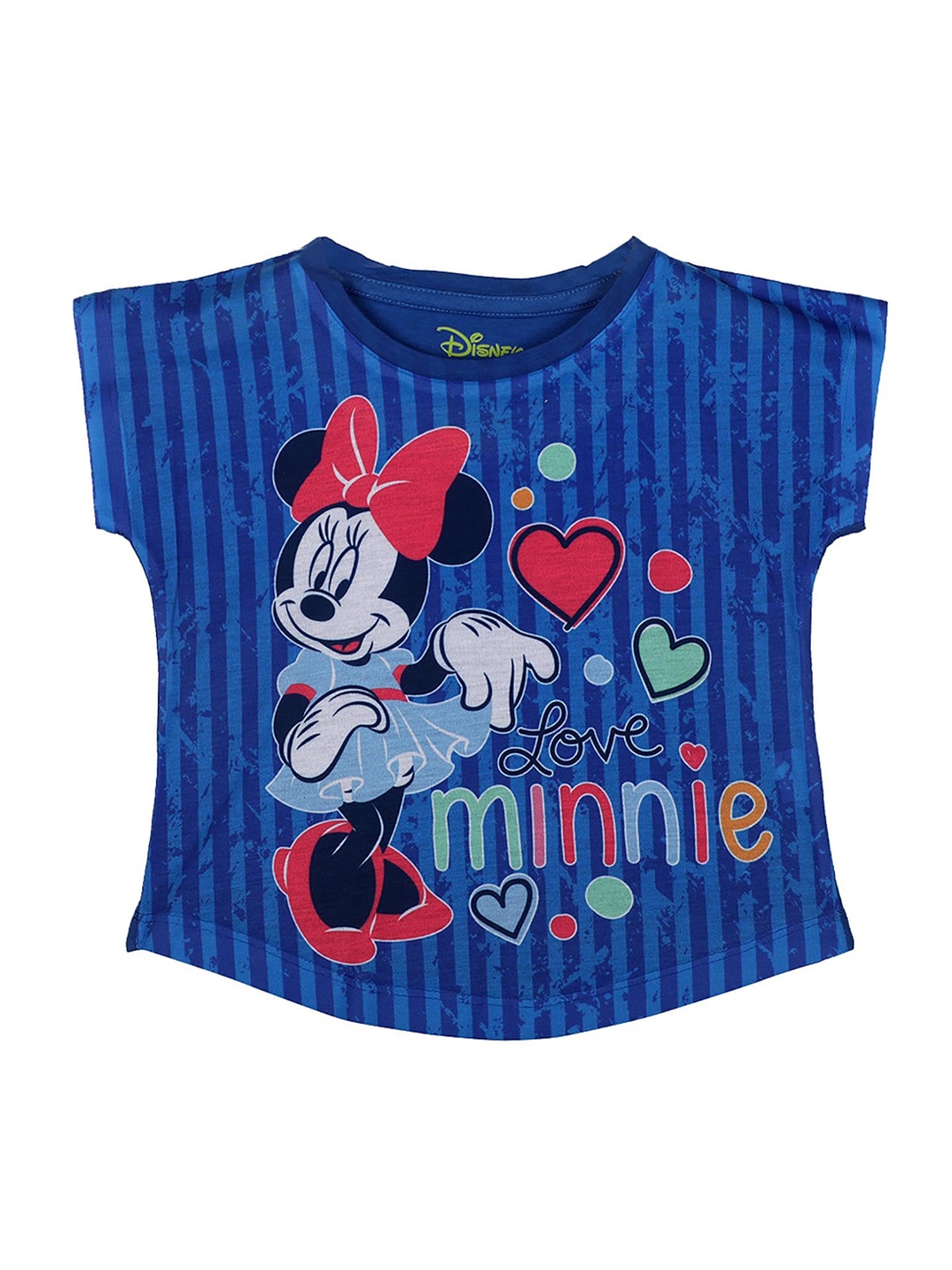 

Minnie Girls Blue Printed Top