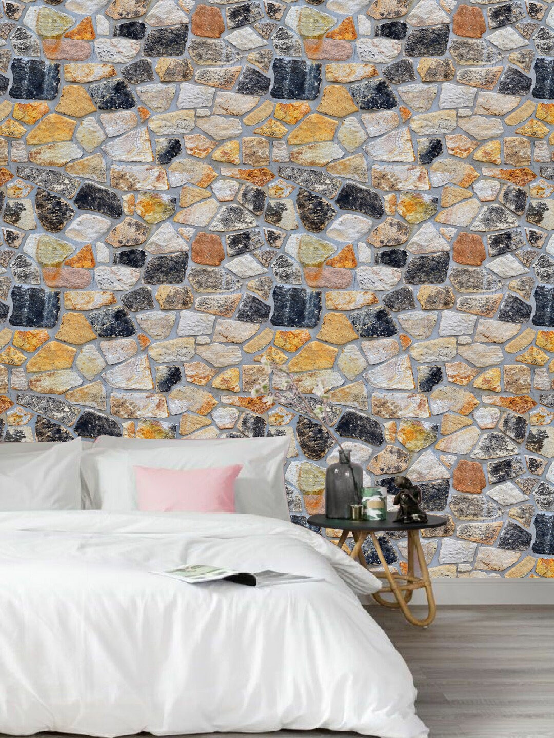 

Jaamso Royals Multicolour Self Adhesive Wallpaper, Multi