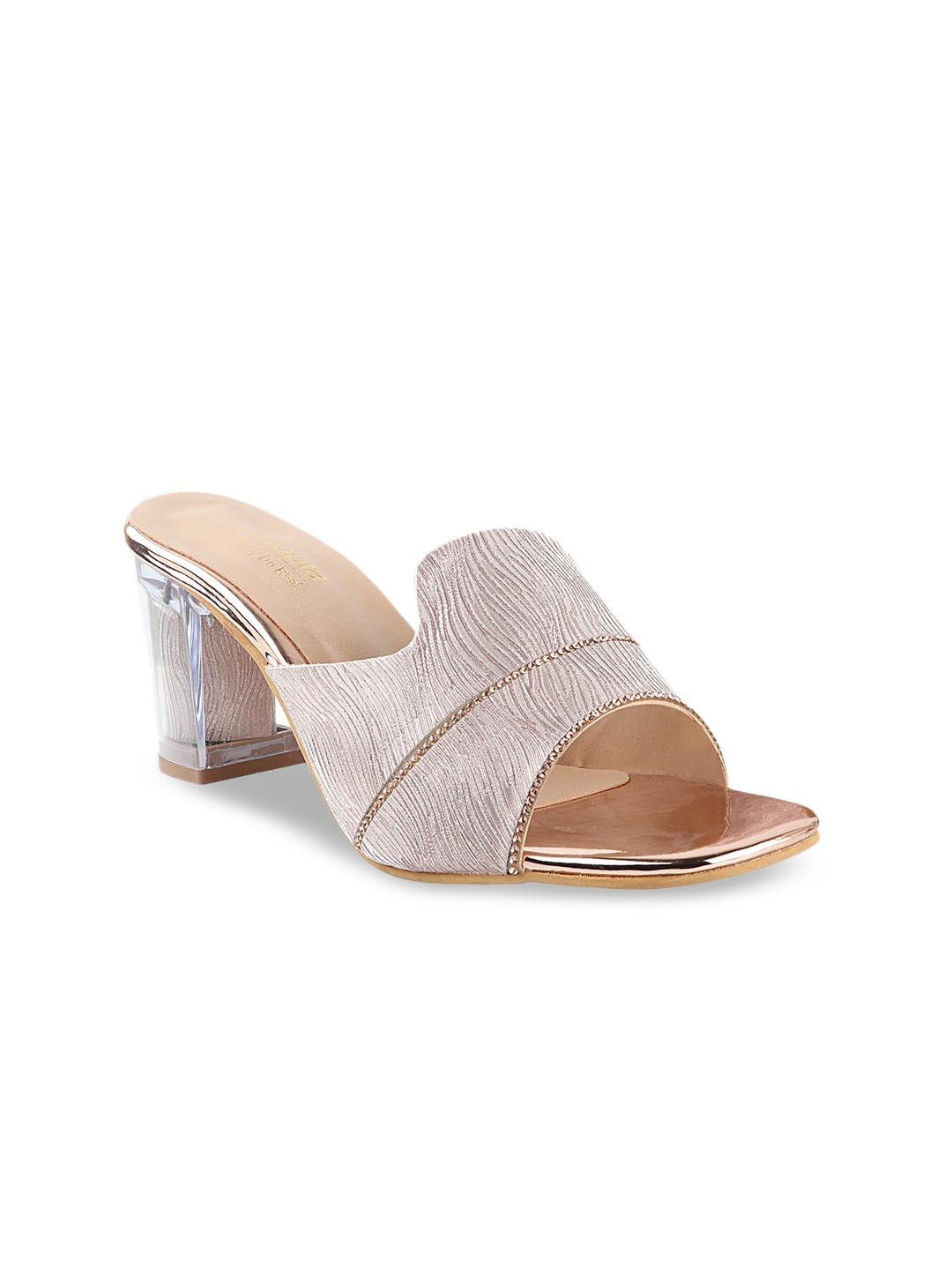 

Shoetopia Girls Pink Textured Heels