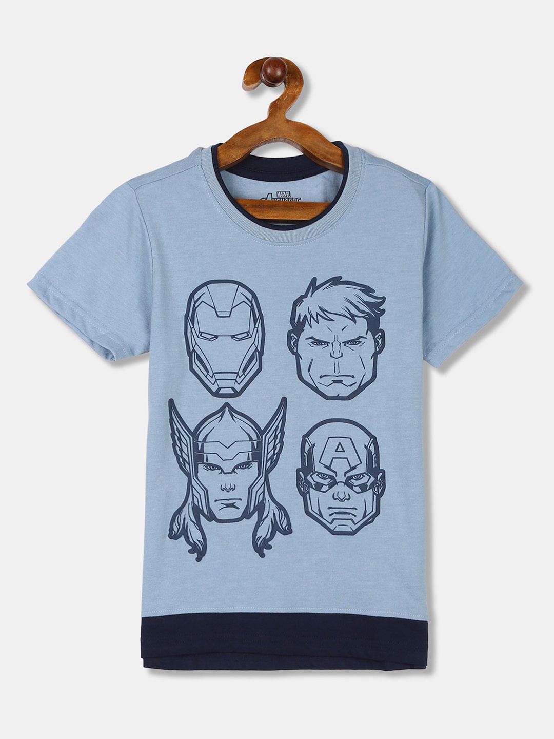 

Colt Boys Blue Printed Round Neck T-shirt