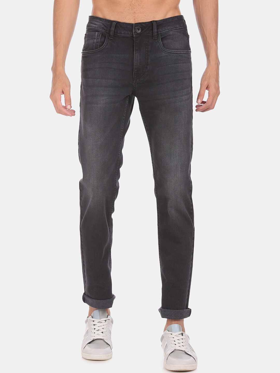 

Flying Machine Men Black Michael Tapered Fit Jeans