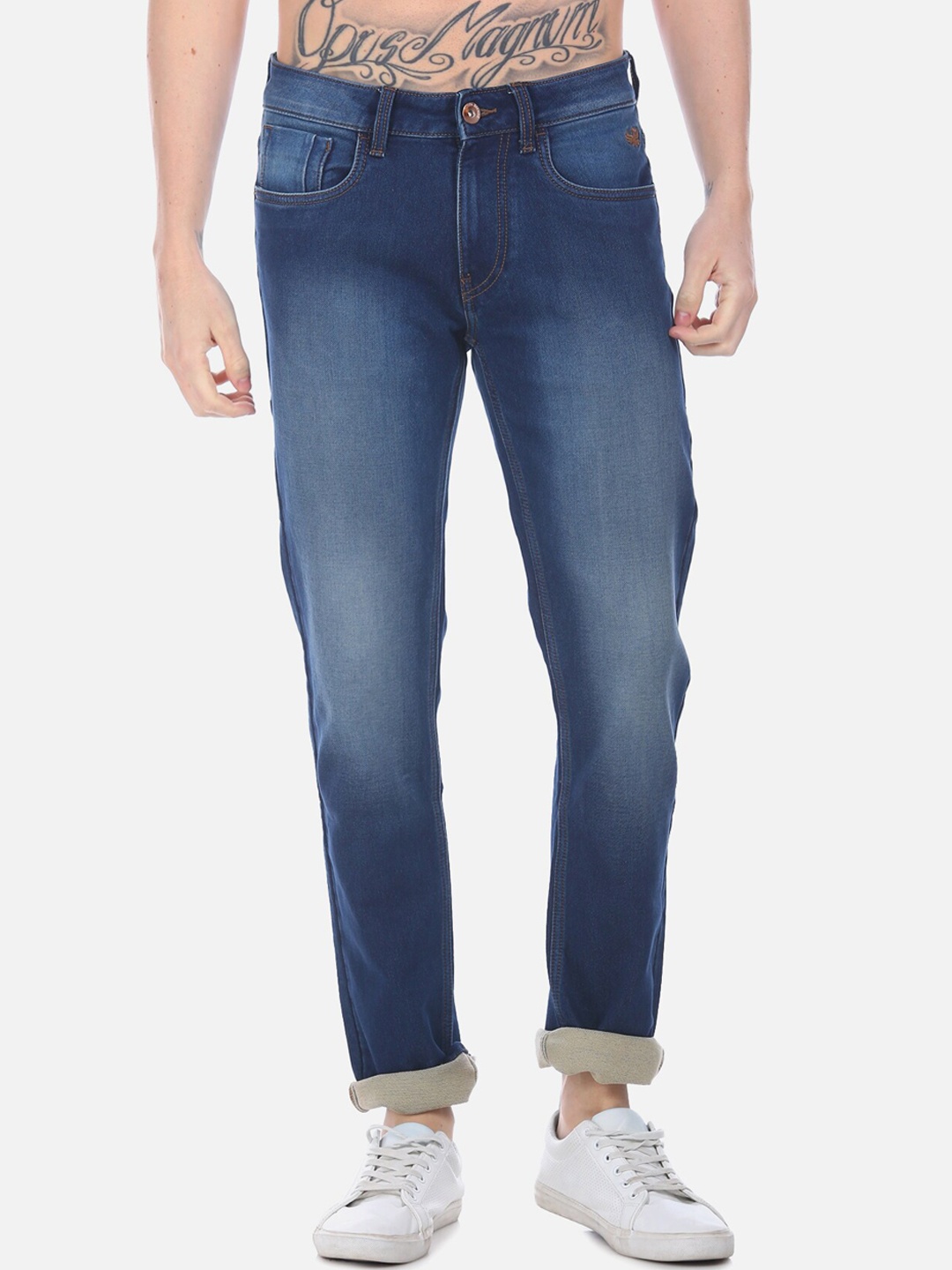 

Flying Machine Men Blue Slim Fit Mid-Rise Clean Look Jeans