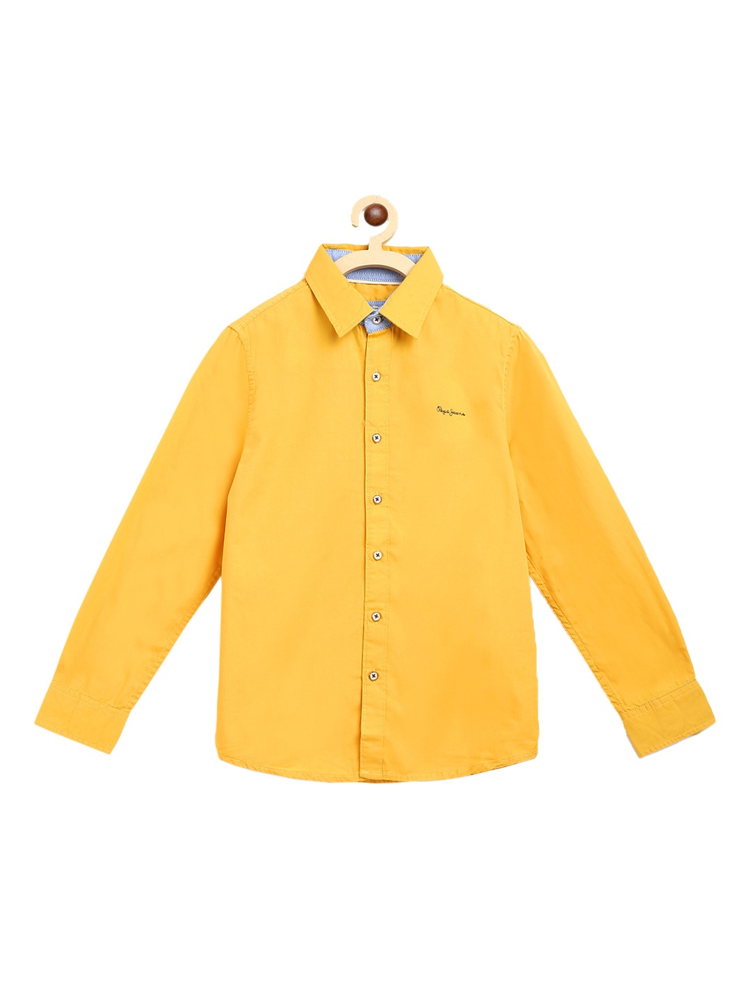 

Pepe Jeans Boys Yellow Regular Fit Solid Casual Shirt