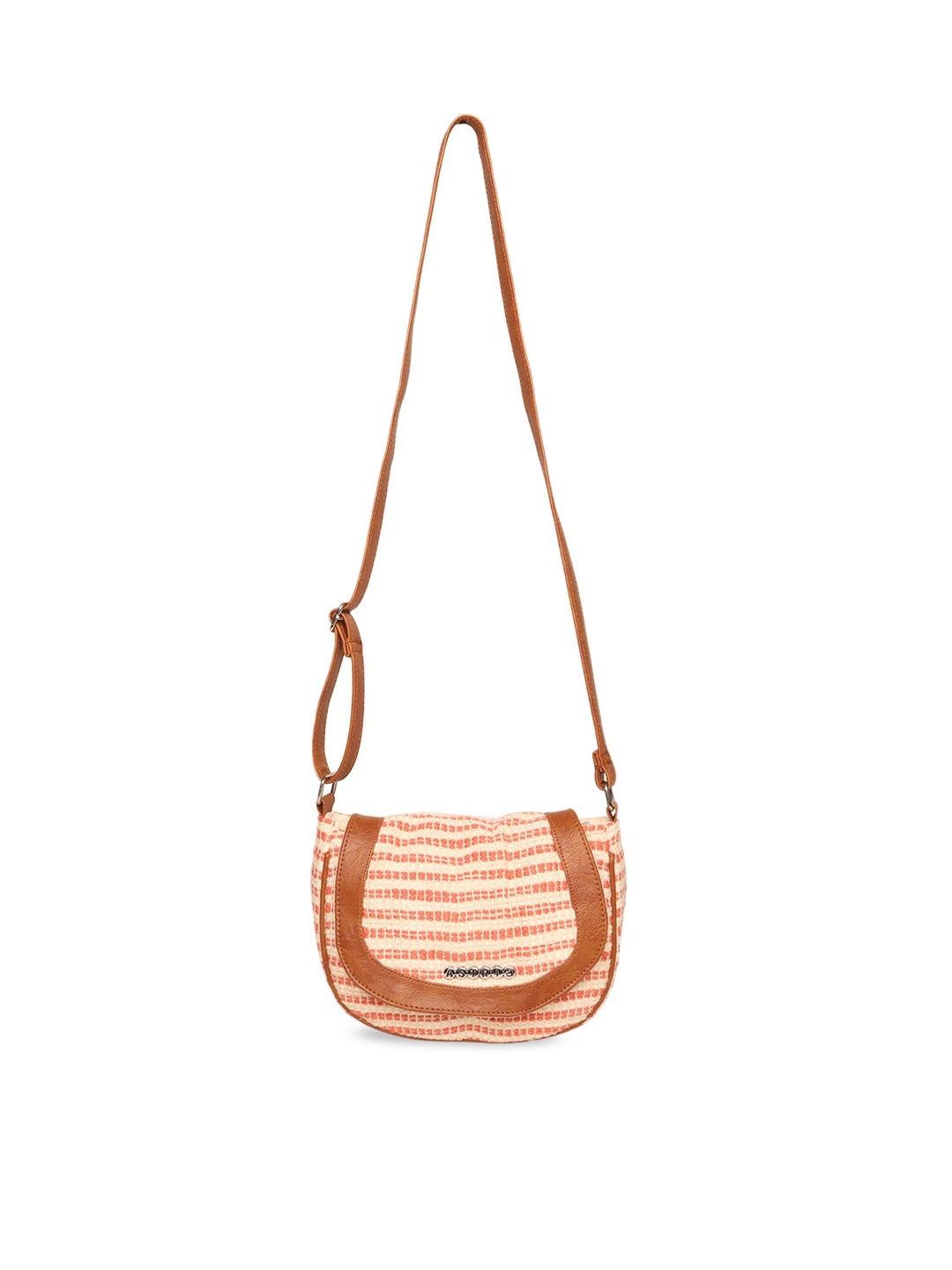 

ASTRID Orange Self Design Sling Bag