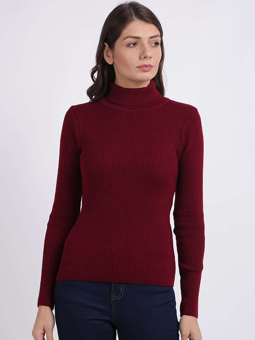 

BEVERLY BLUES Women Maroon Solid