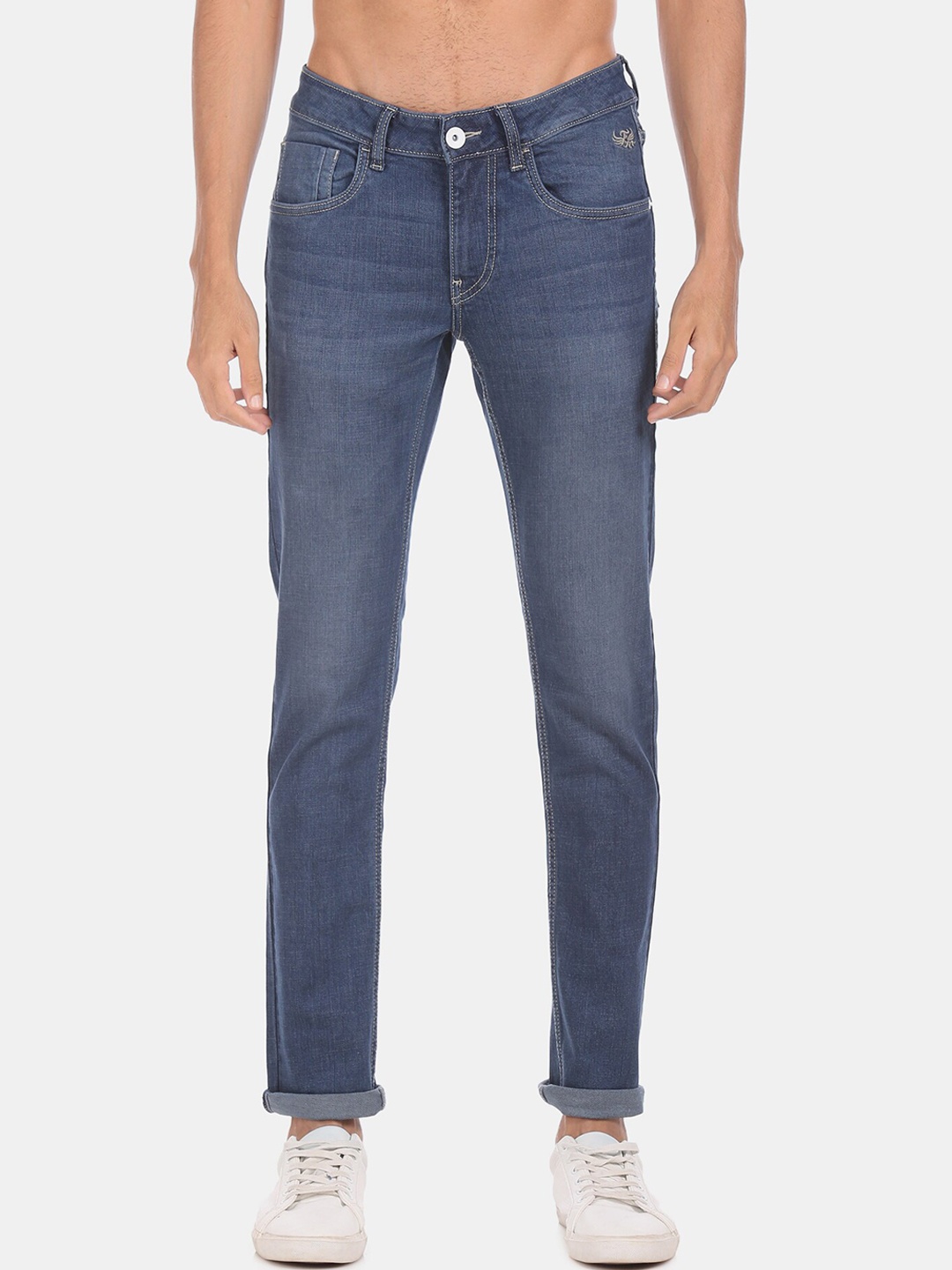 

Flying Machine Men Blue Jackson Tapered Fit Jeans