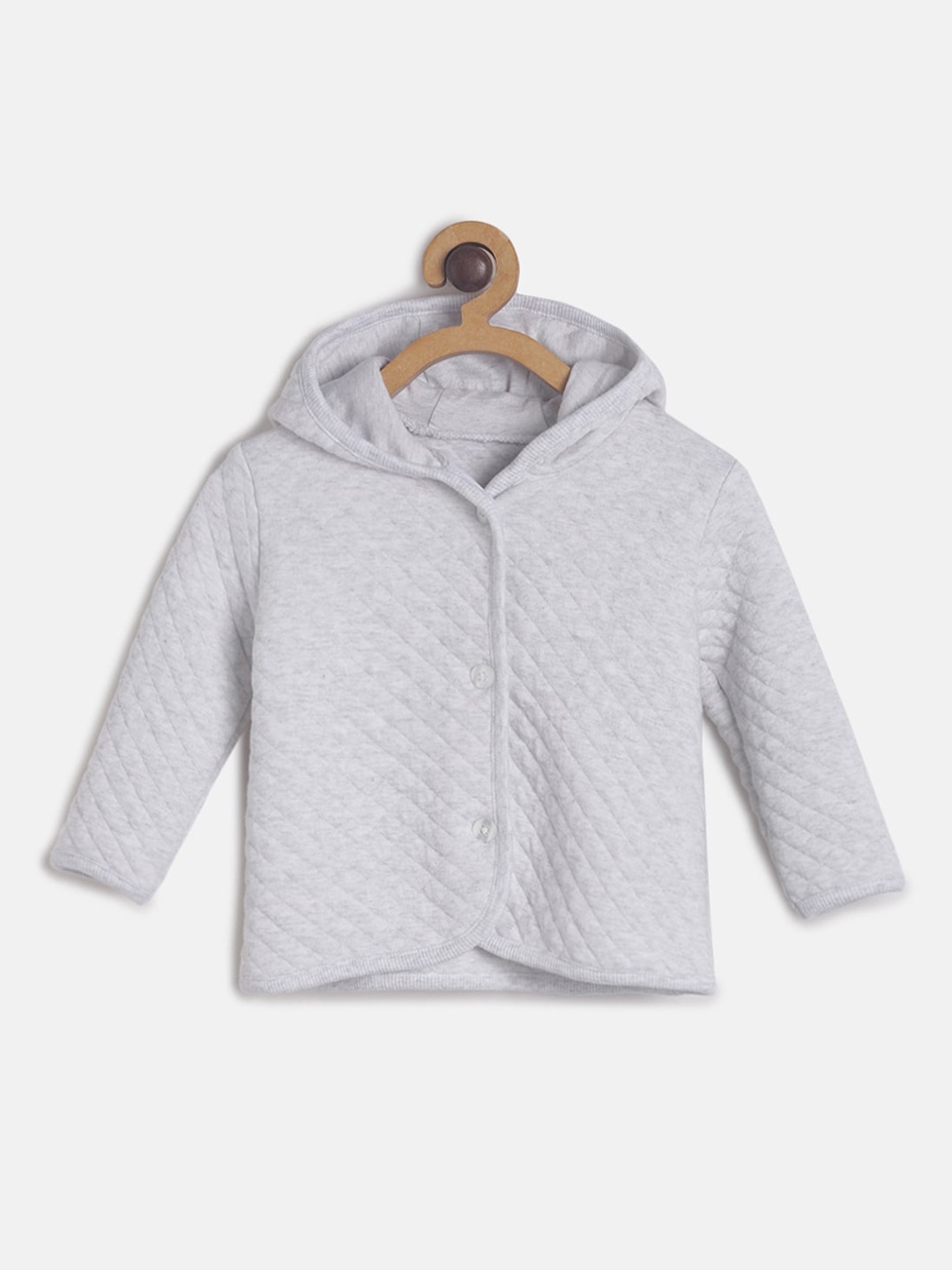 

MINI KLUB Boys Grey Solid Lightweight Padded Jacket
