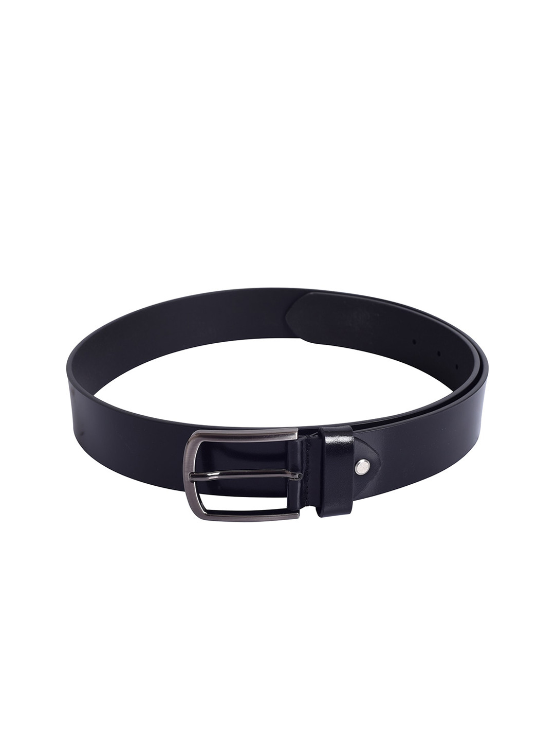 

Lino Perros Men Black Solid Leather Belt