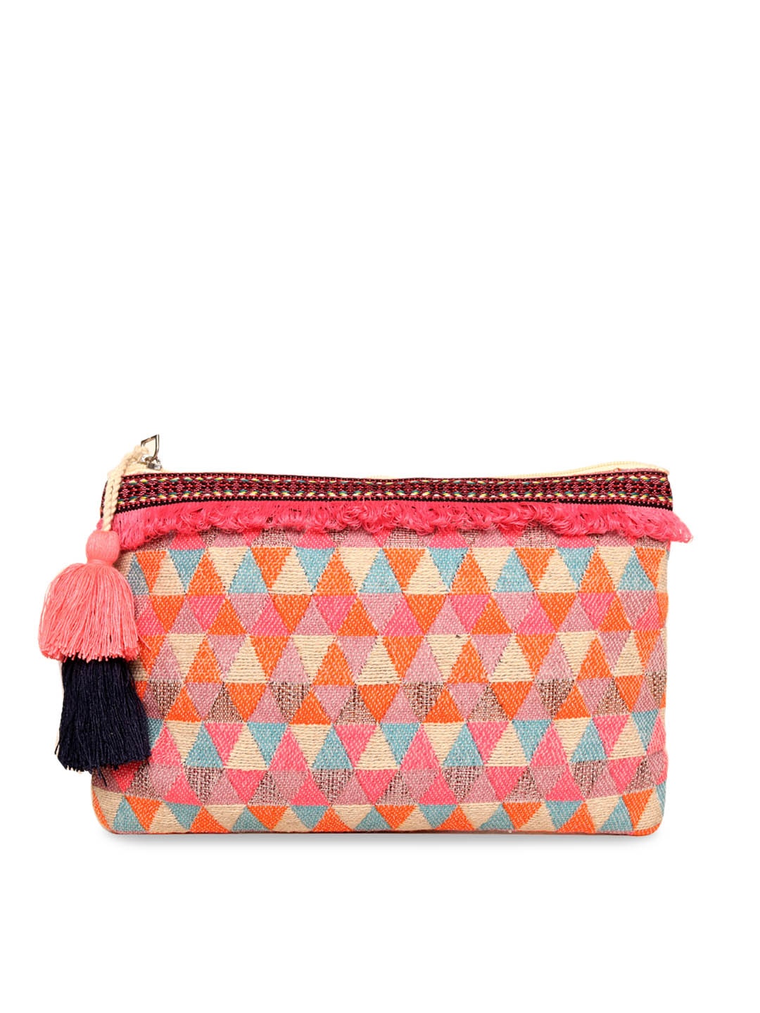 

ASTRID Women Multicolour Printed Fabric Travel Pouch, Multi