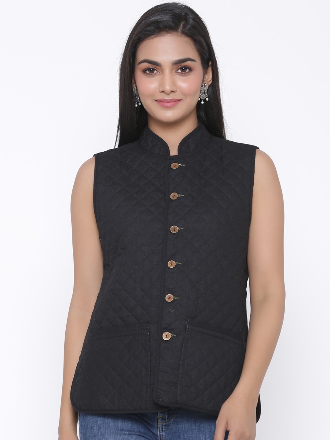

fabGLOBAL Women Black Tailored Jacket