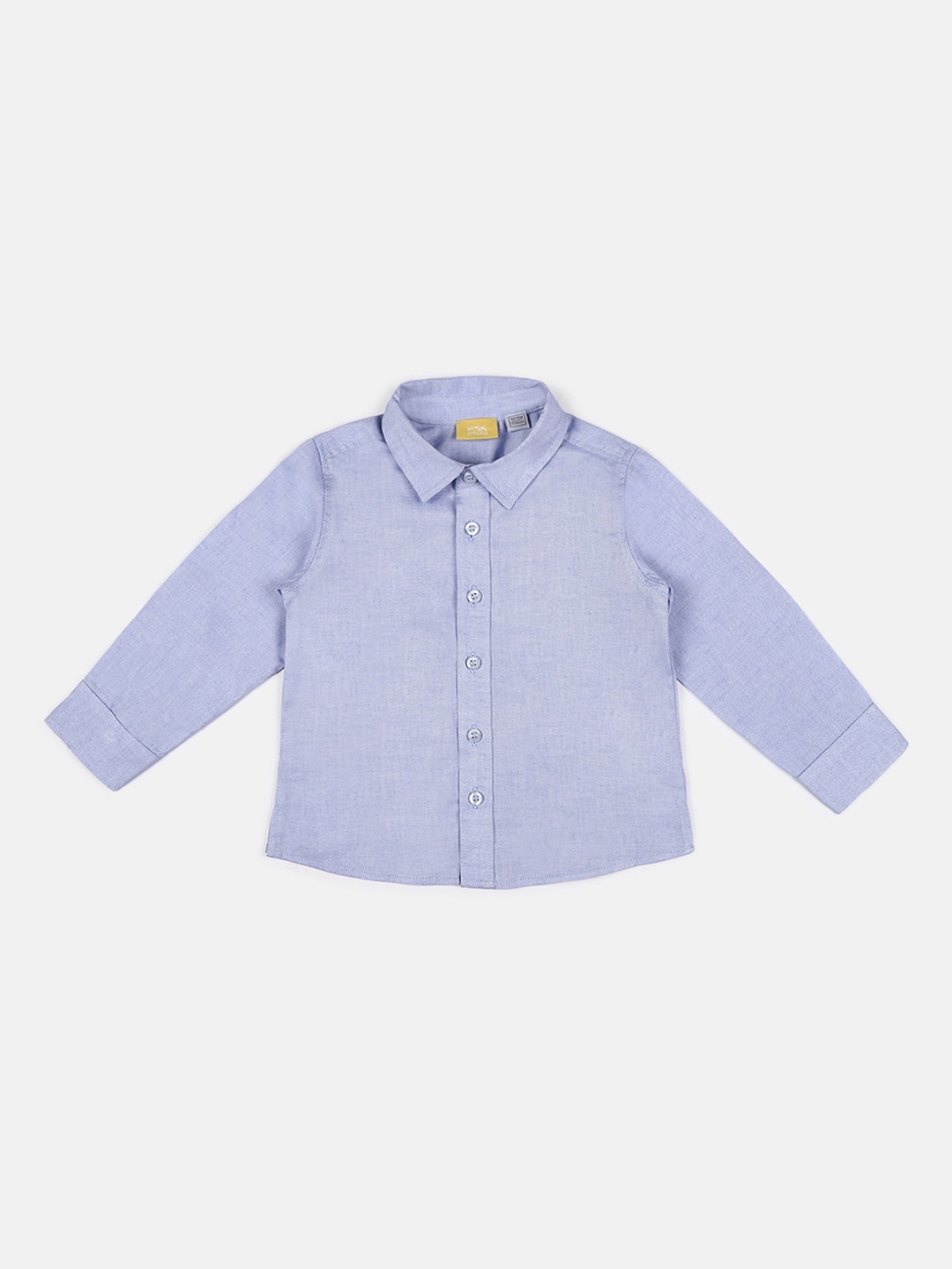 Chicco Boys Blue Regular Fit Solid Casual Shirt