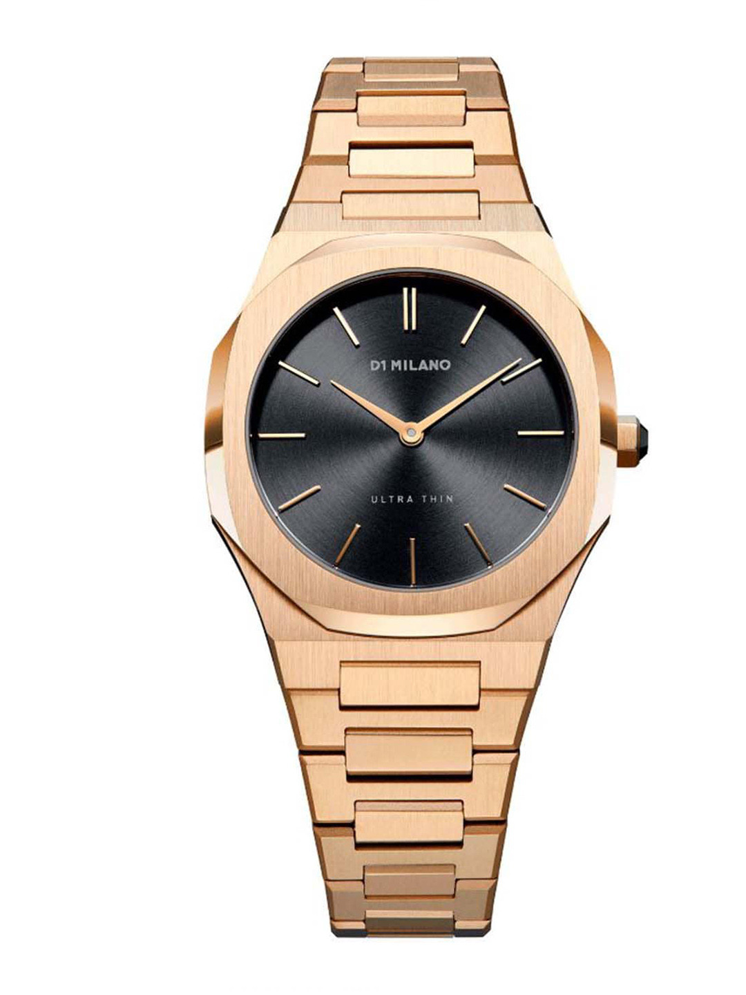 

D1 Milano Women Black Dial & Gold Toned Ultra Thin Bracelet Style Analogue Watch UTBL07
