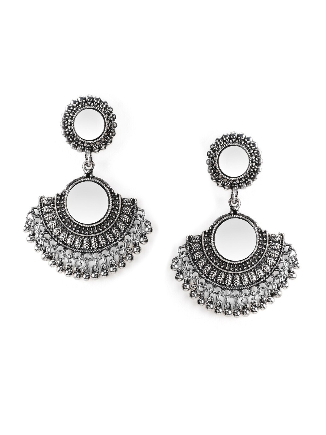 

Rubans Silver-Plated Classic Drop Earrings