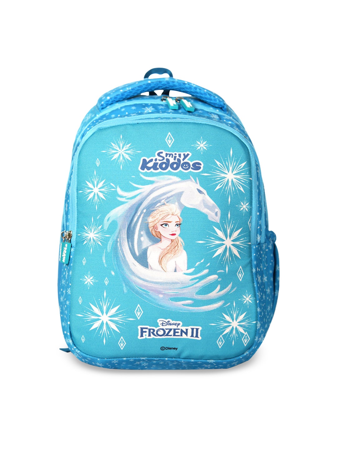 

Smily Kiddos Kids Blue & White Frozen Elsa Printed Backpack