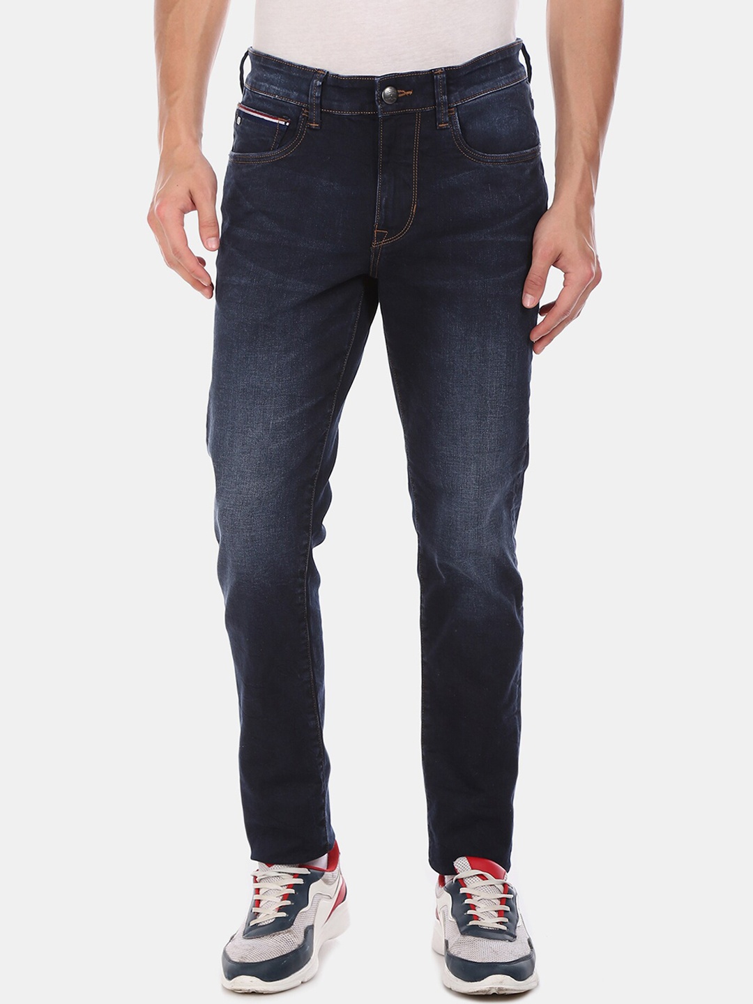 

U.S. Polo Assn. Denim Co. Men Navy Blue Tapered Fit Jeans