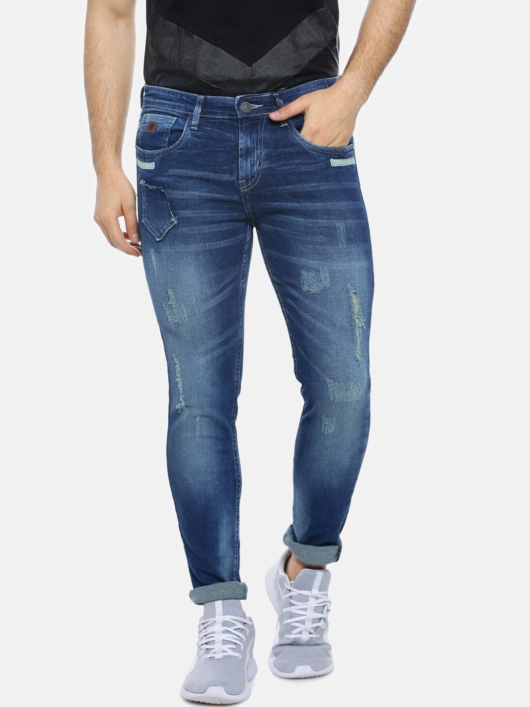 

Campus Sutra Men Blue Slim Fit Jeans