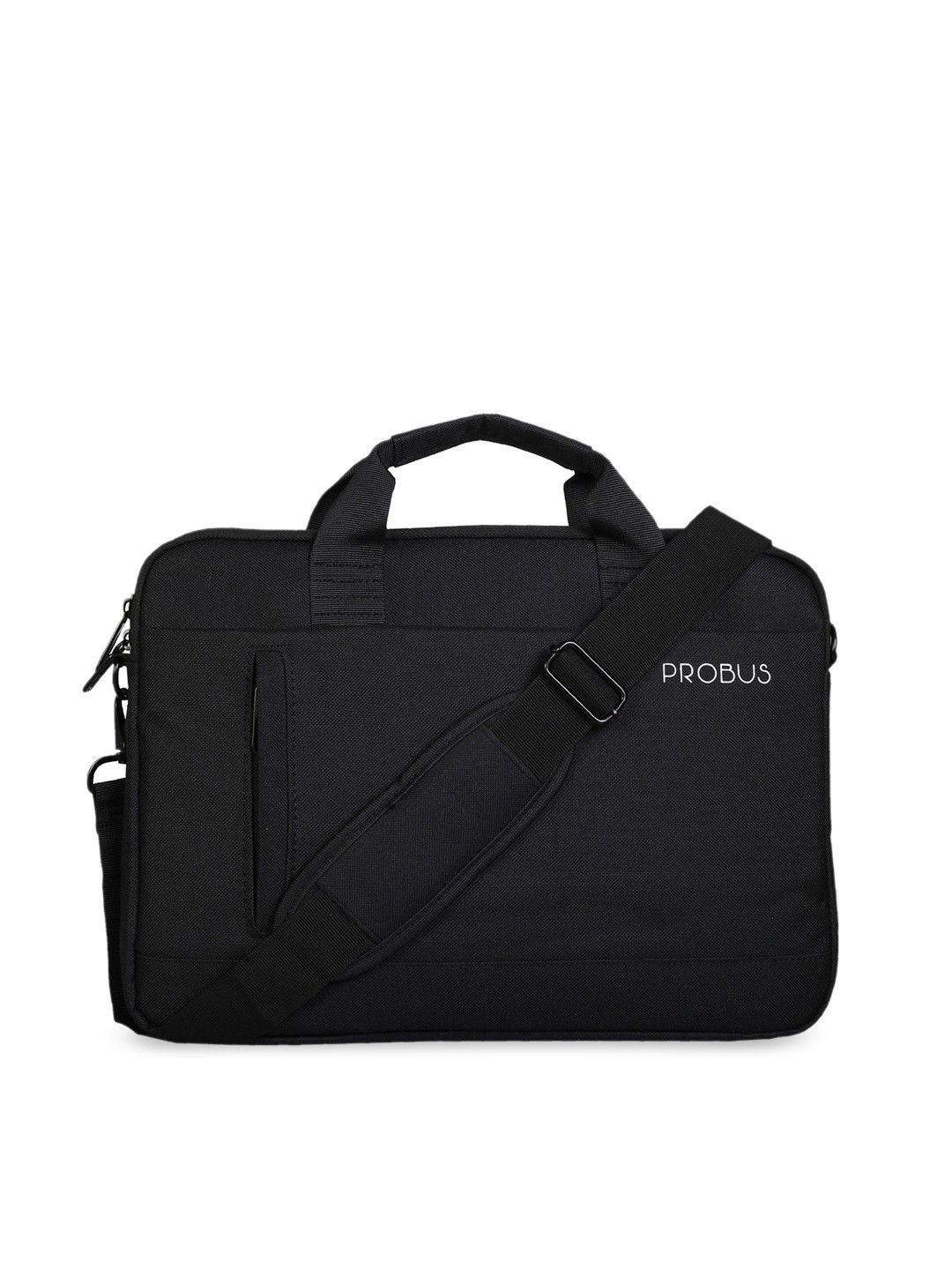

PROBUS Unisex Black Solid Laptop Bag