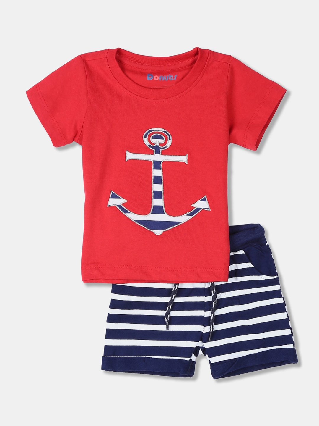 

Donuts Boys Assorted Printed T-shirt with Shorts