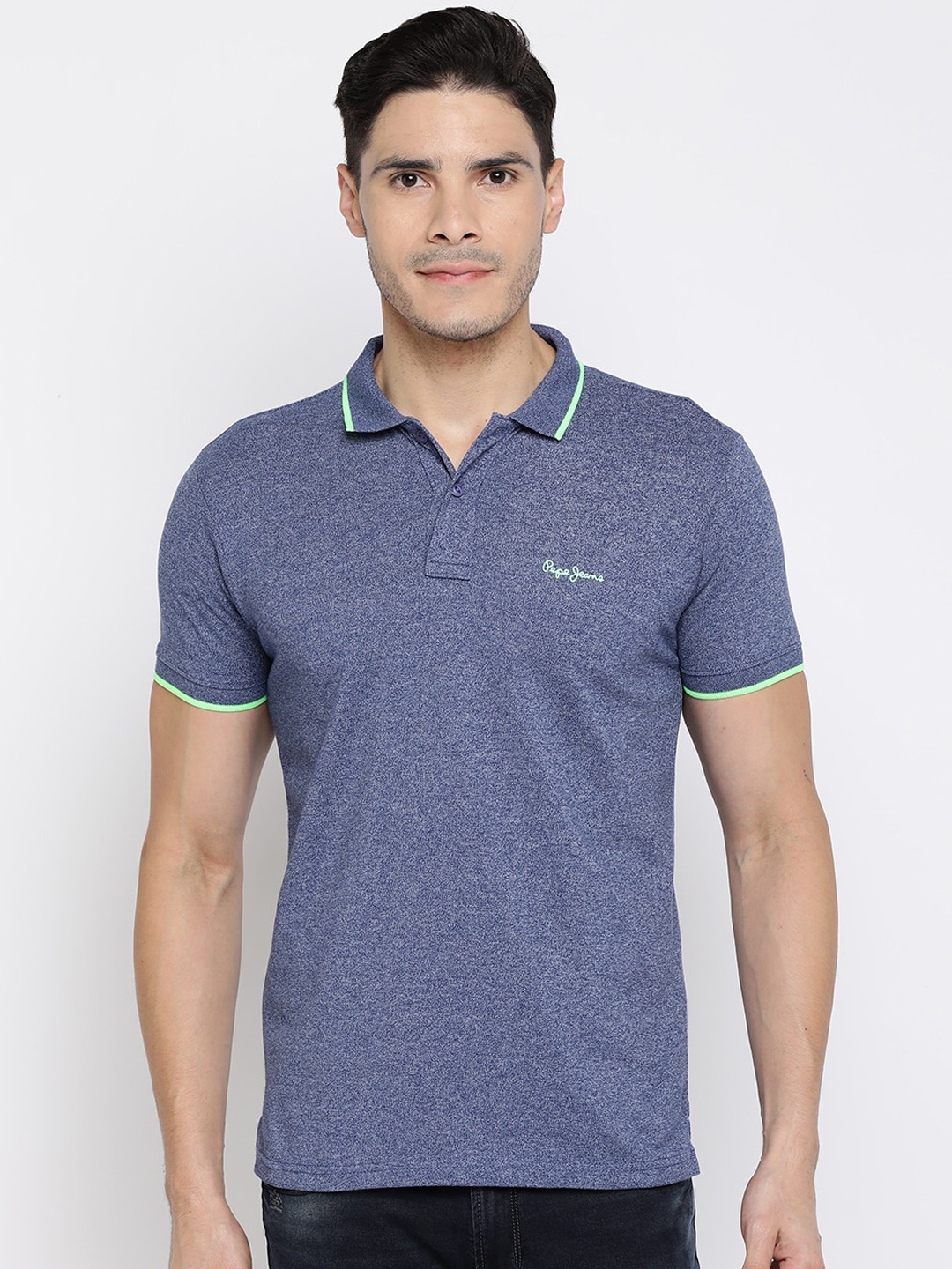 Pepe Jeans Blue Polo Collar T-shirt