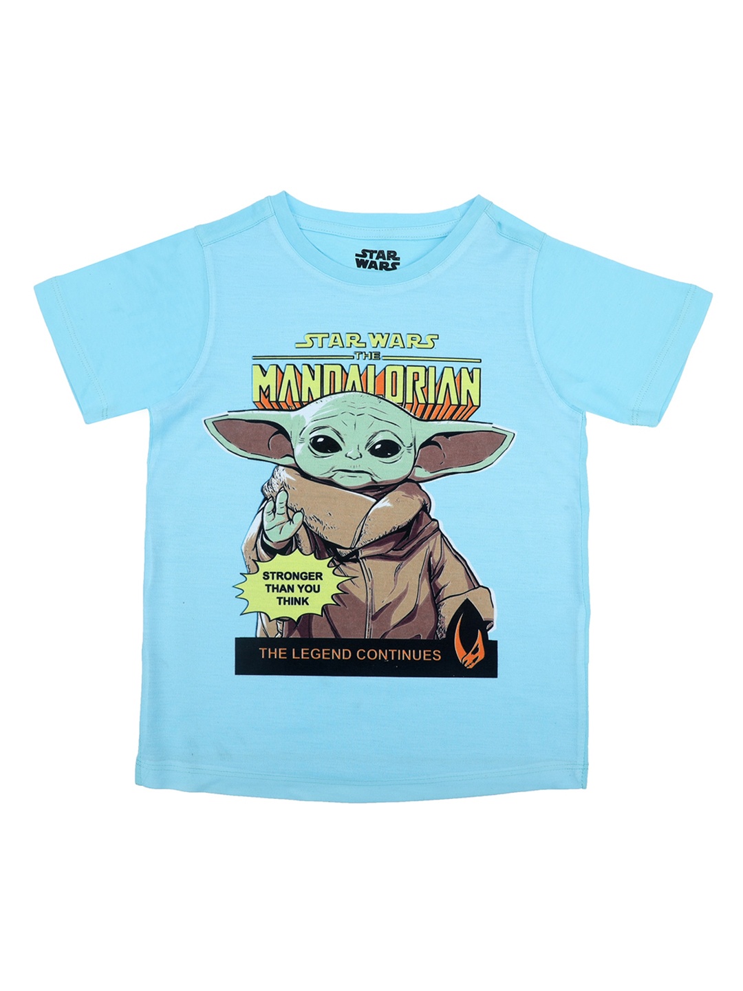 

STAR WARS Boys Blue & Brown Star Wars Printed T-shirt