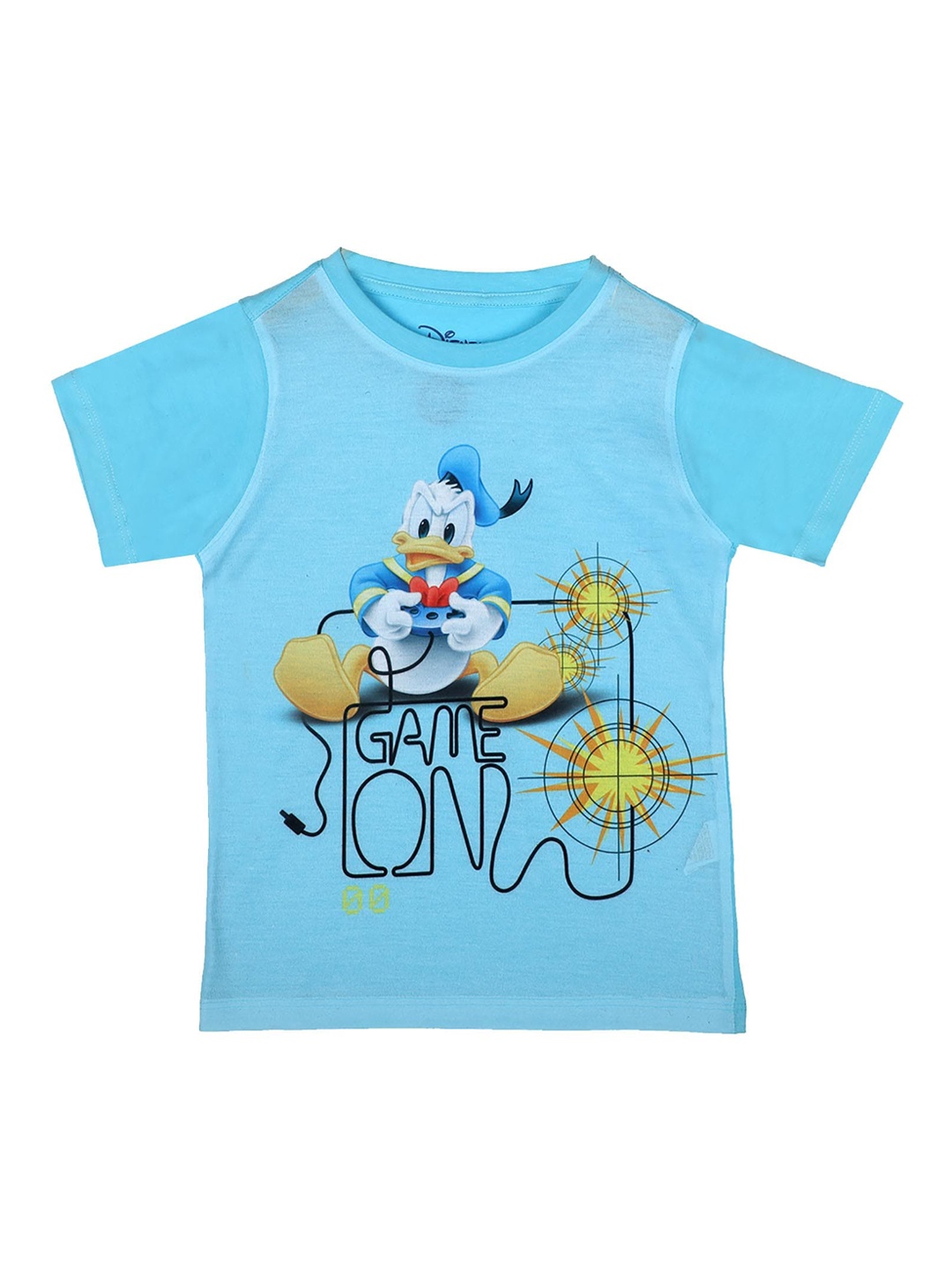 

Mickey Mouse Family Boys Blue Printed Round Neck T-shirt