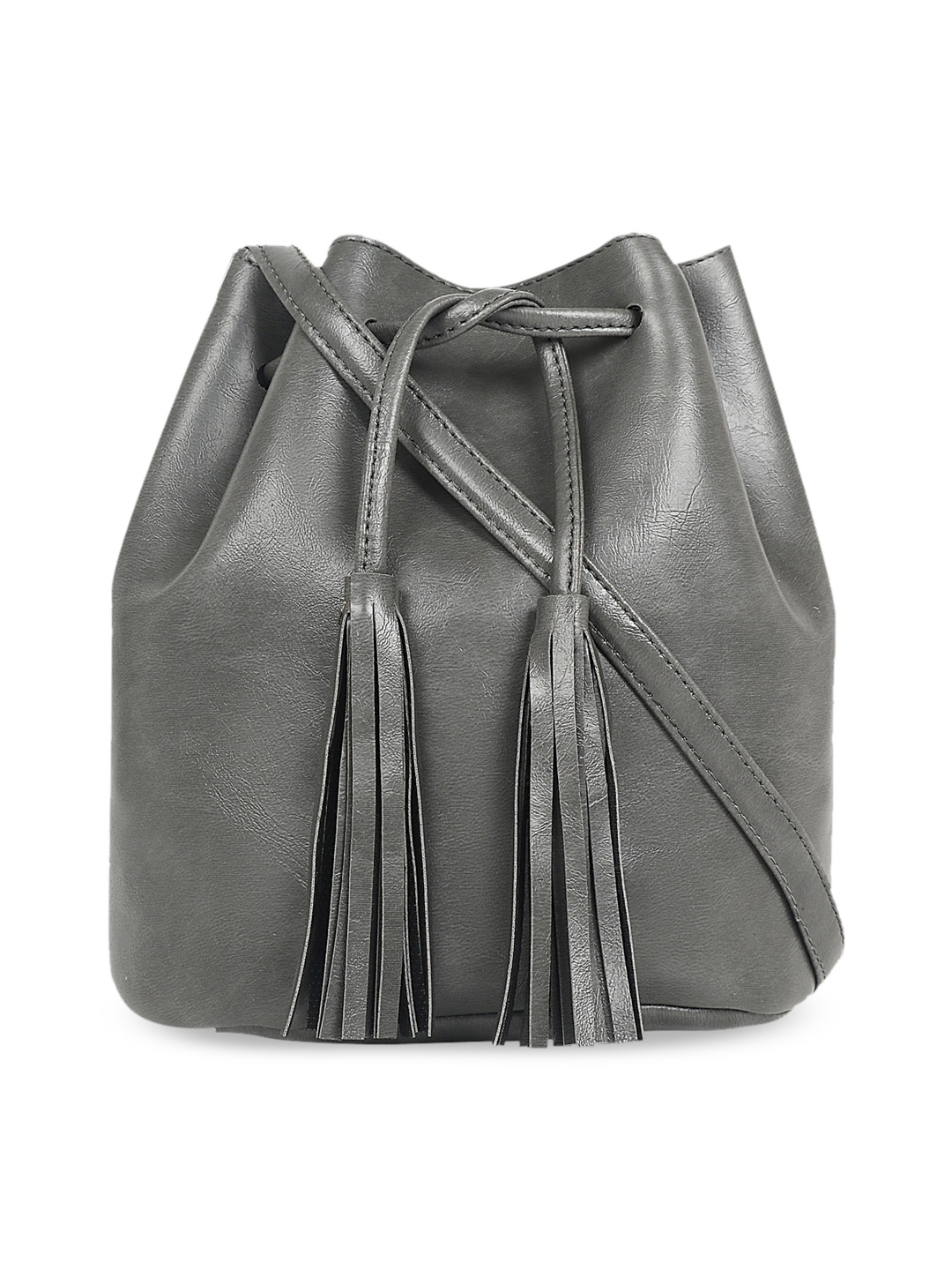 Toteteca Grey Solid Shoulder Bag