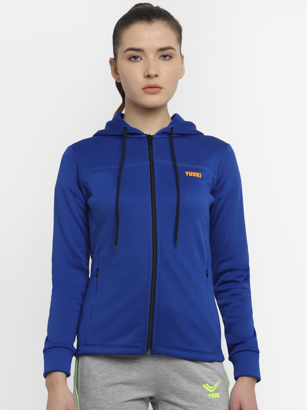 

Yuuki Women Blue Solid Sporty Jacket