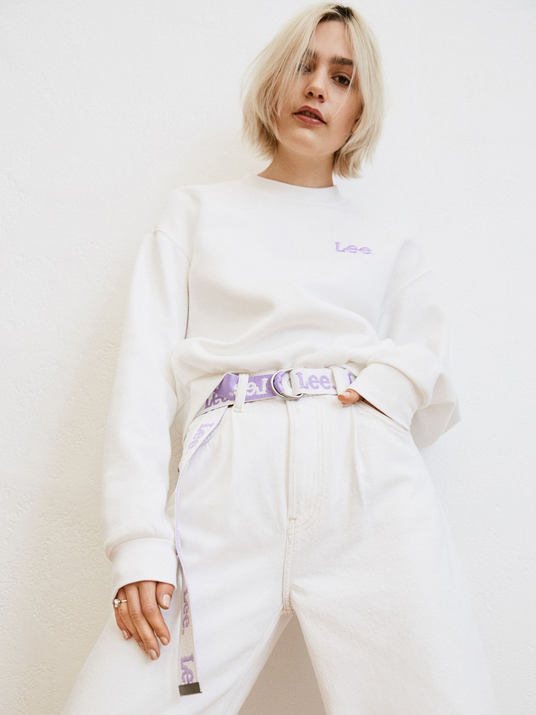 

H&M White Balloon Ultra High Waist Sustainable Jeans