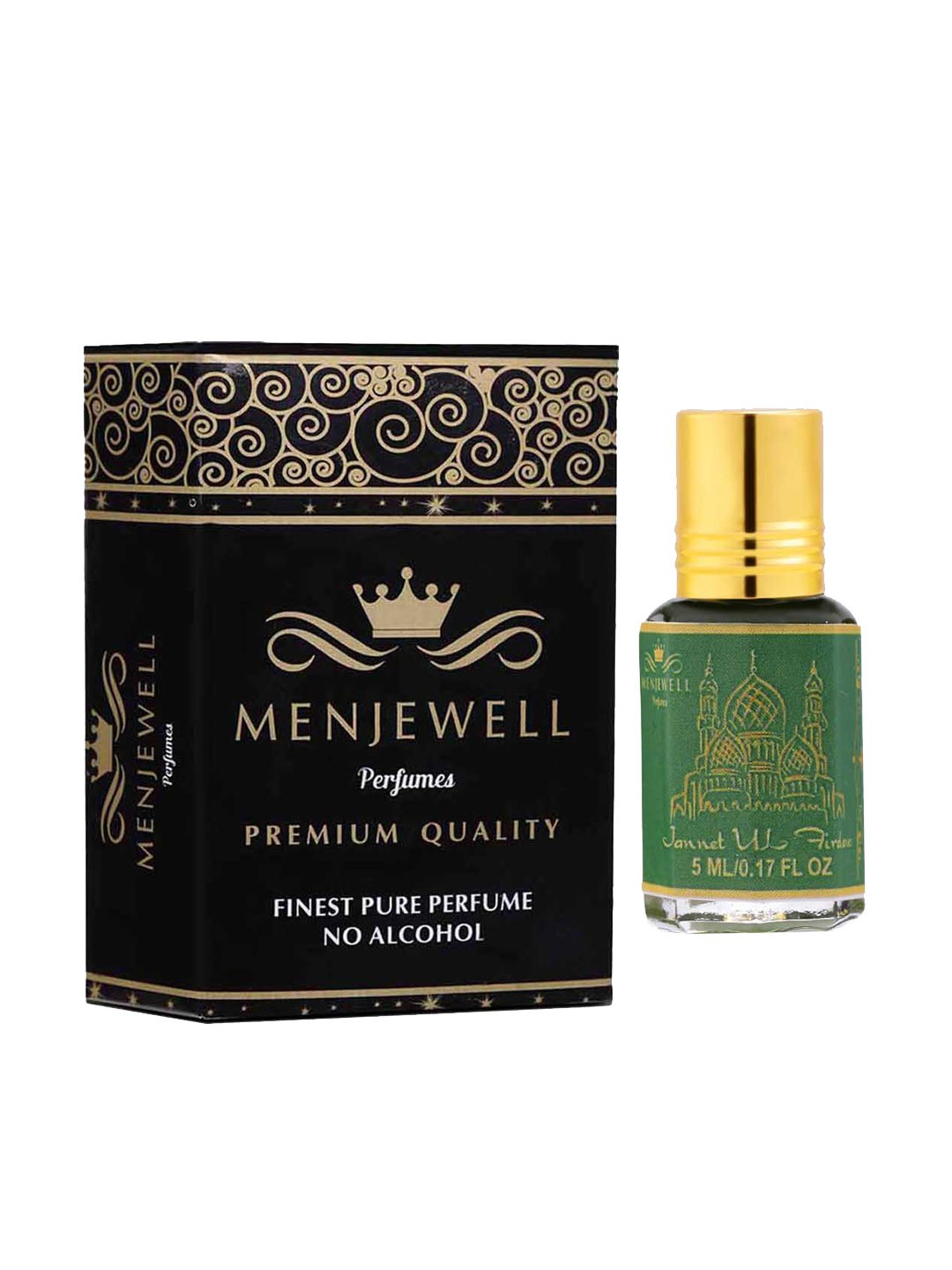 

Menjewell Fragrances Jannat-Ul-Firdaus Long Lasting Attar, Transparent