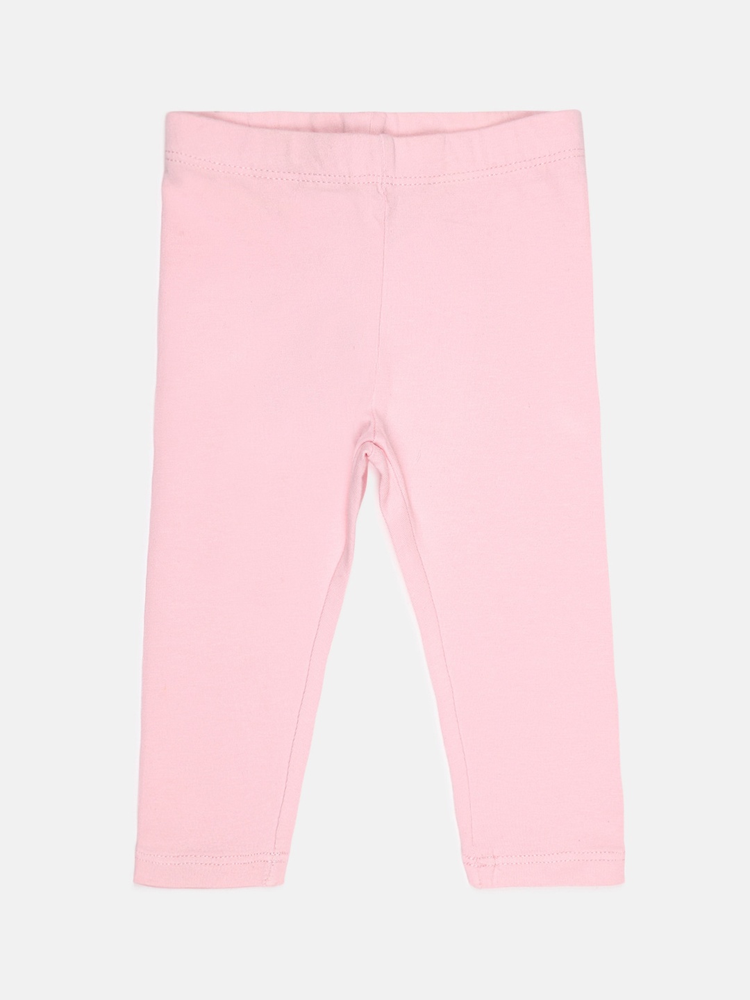 

Chicco Infant Girls Pink Solid Ankle-Length Leggings