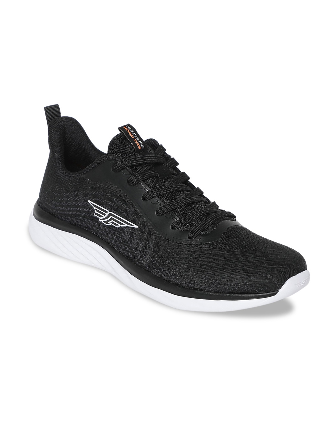

Red Tape Men Black Mesh Walking Shoes