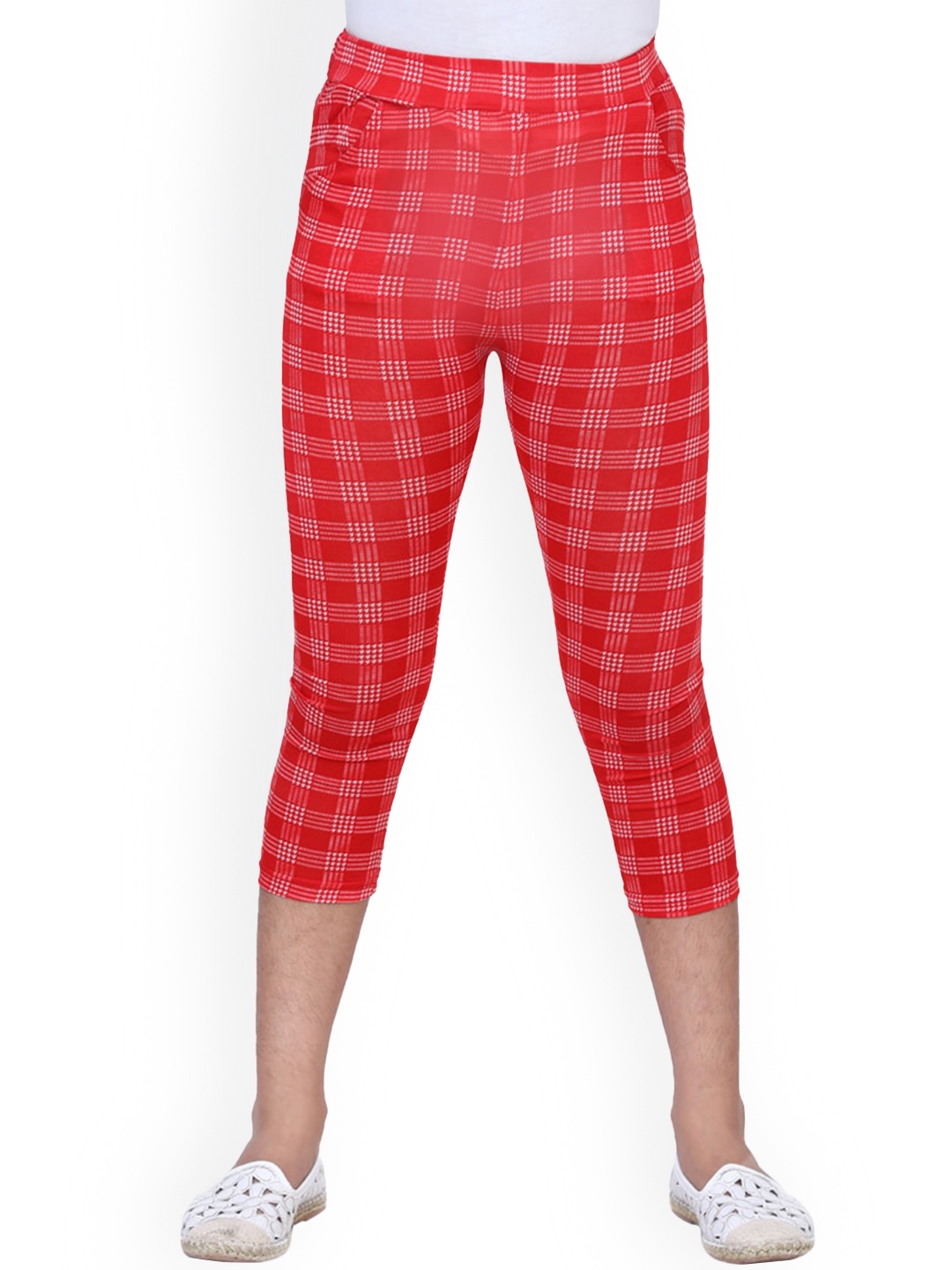 

ADIVA Girls Red Checked