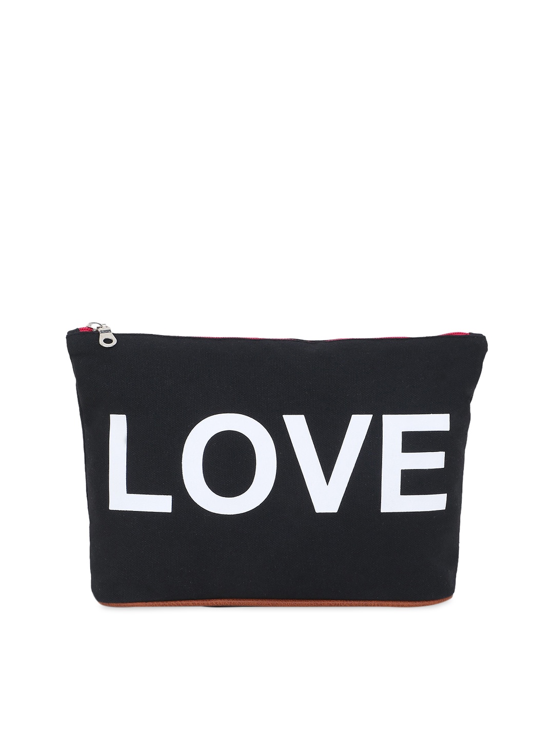 

Anekaant Women Black & White Typography Canvas Pouch