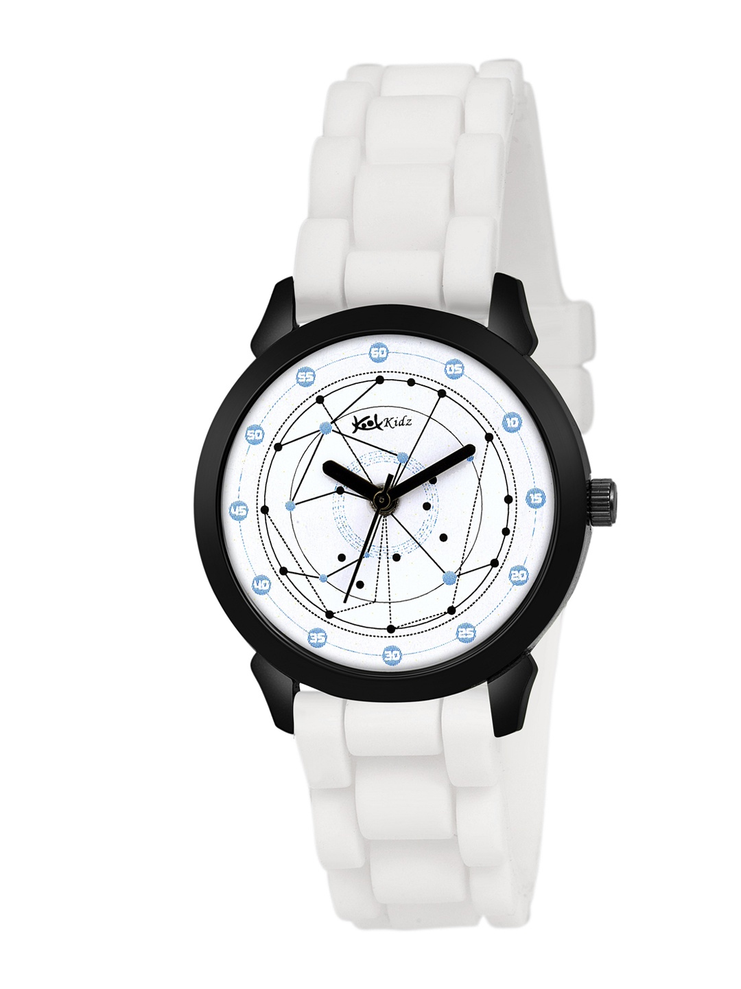 

Kool Kidz Unisex Kids White & Black Analogue Watch DMK 042 WH 01