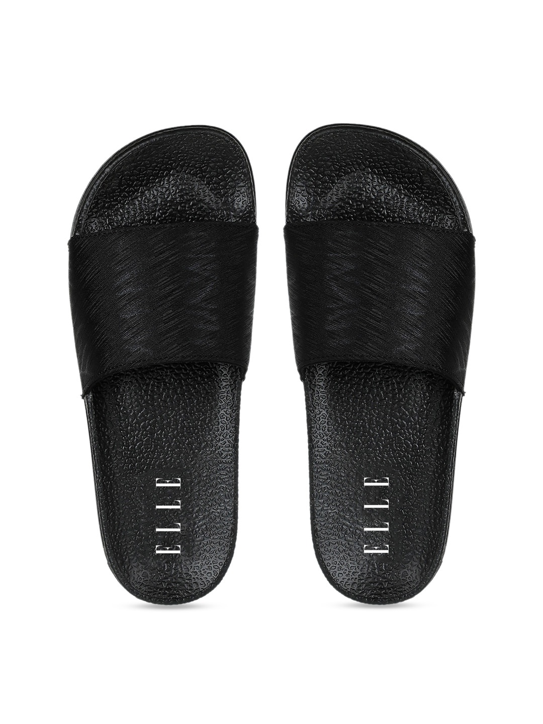 

ELLE Women Black Self Design Sliders