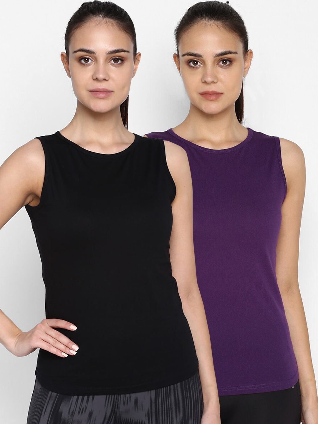 

appulse Women Multicoloured Solid Round Neck T-shirt, Multi