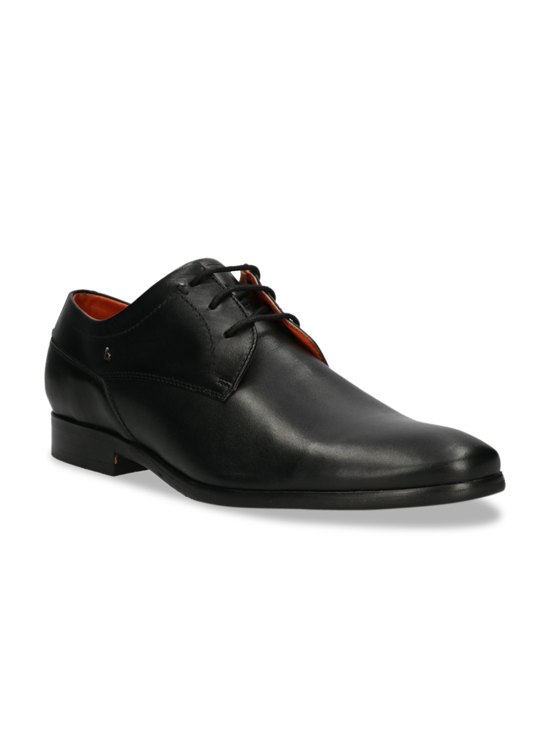 

Bugatti Men Black Solid Leather Formal Derbys