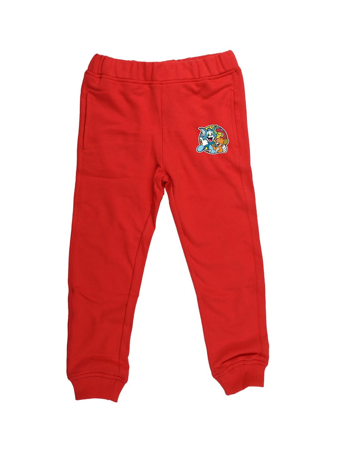 

Tom & Jerry Boys Red Solid Joggers