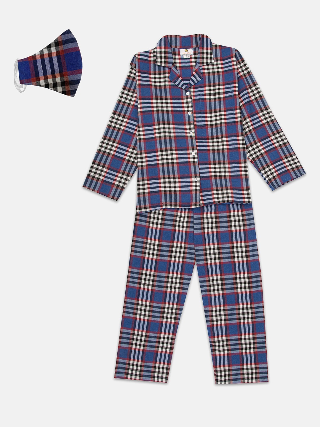

TINY HUG Boys Blue Checked