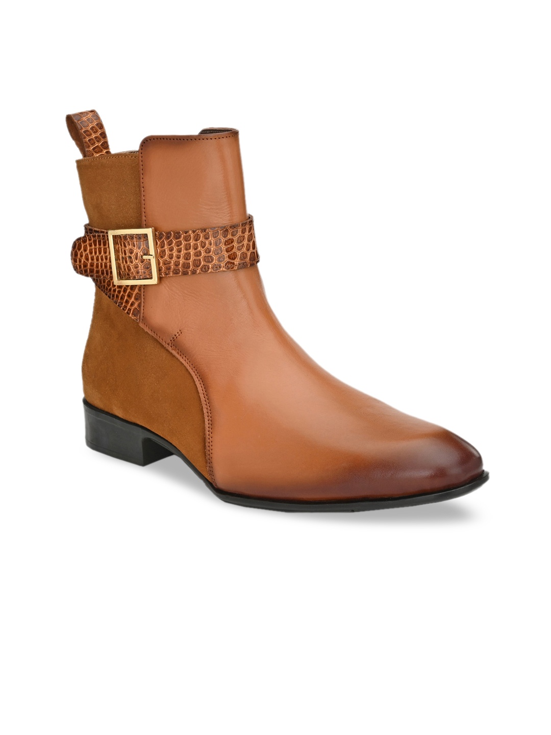

Hitz Men Tan Flat Boots