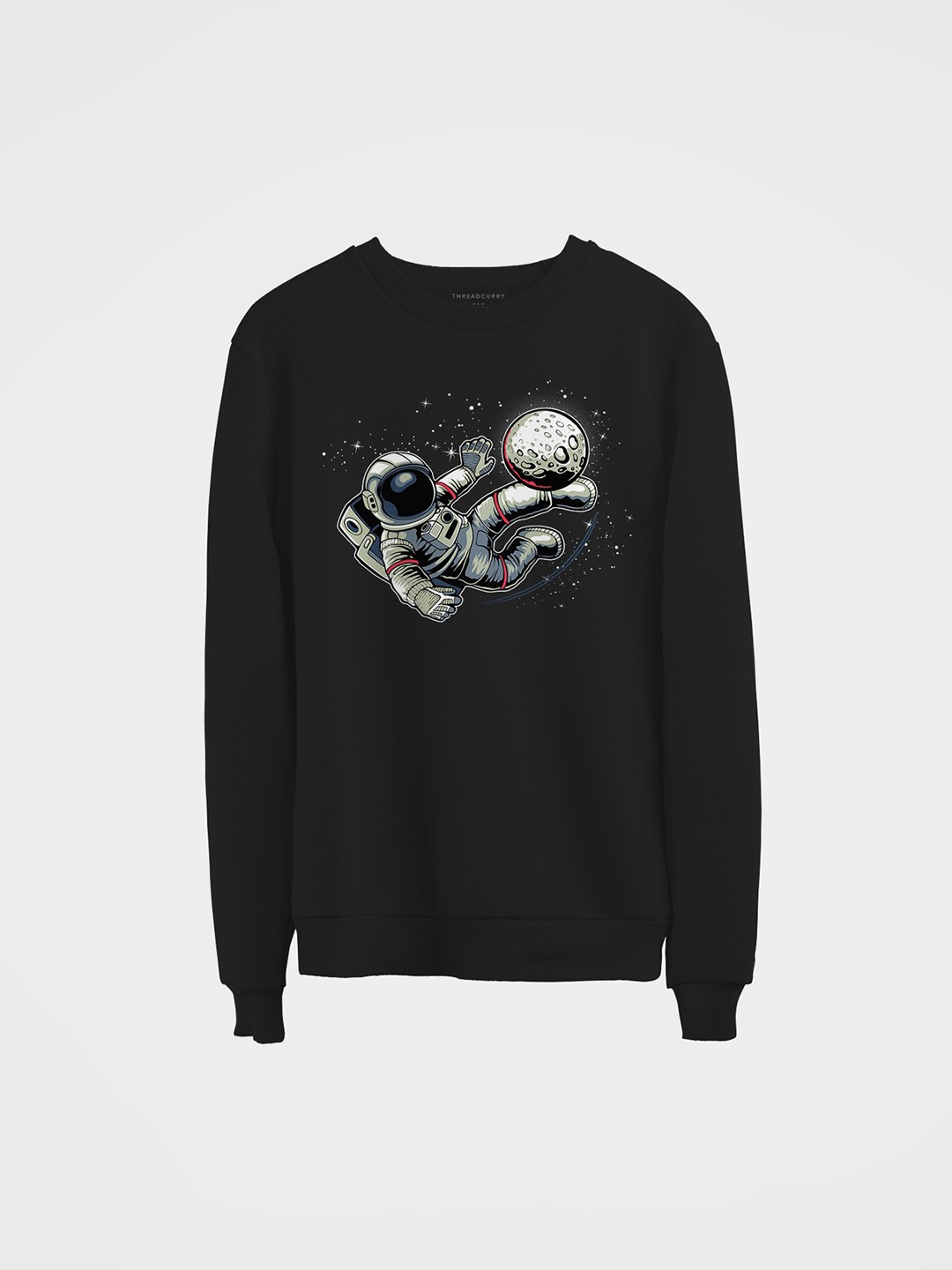 

THREADCURRY Kids Black Printed Sweatshirt