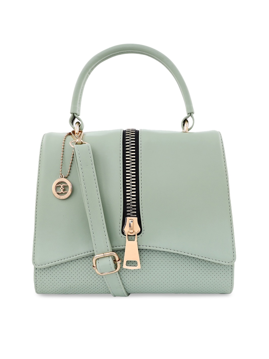 ESBEDA Green Textured Satchel
