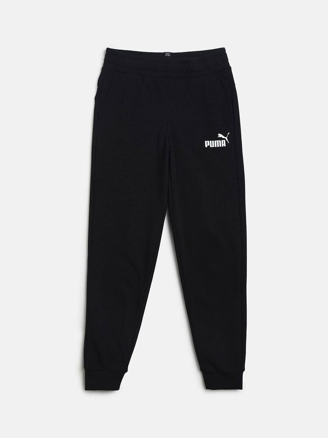 

Puma Boys Black Solid Ess Logo Slim-Fit Sustainable Joggers
