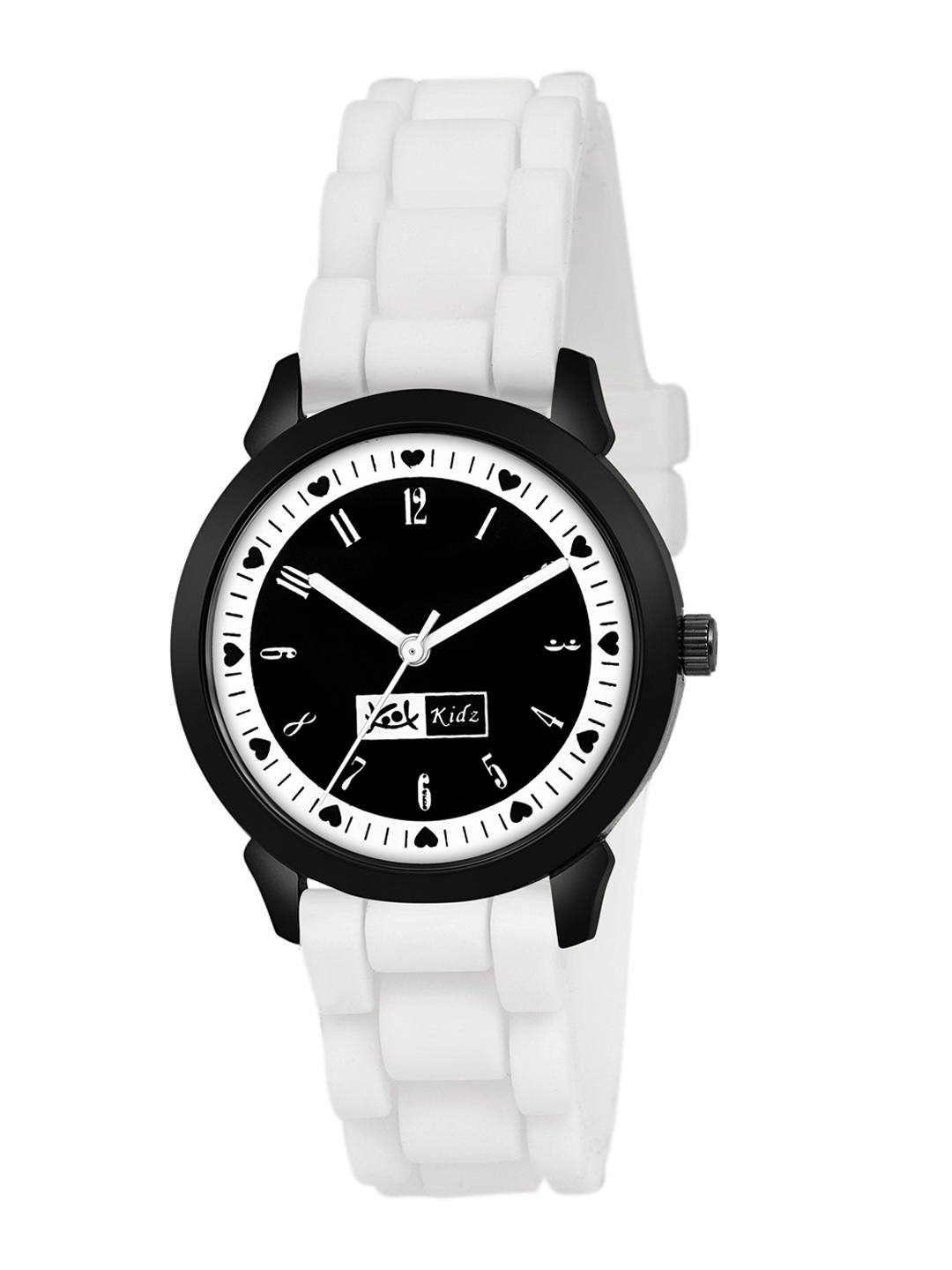 

Kool Kidz Unisex Kids White & Black Analogue Watch DMK 042 WH 05