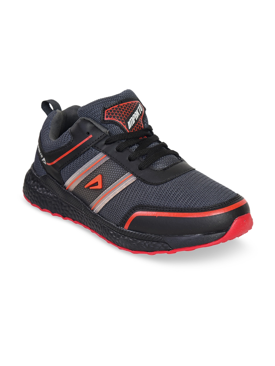 

IMPAKTO Men Grey Mesh Running Shoes