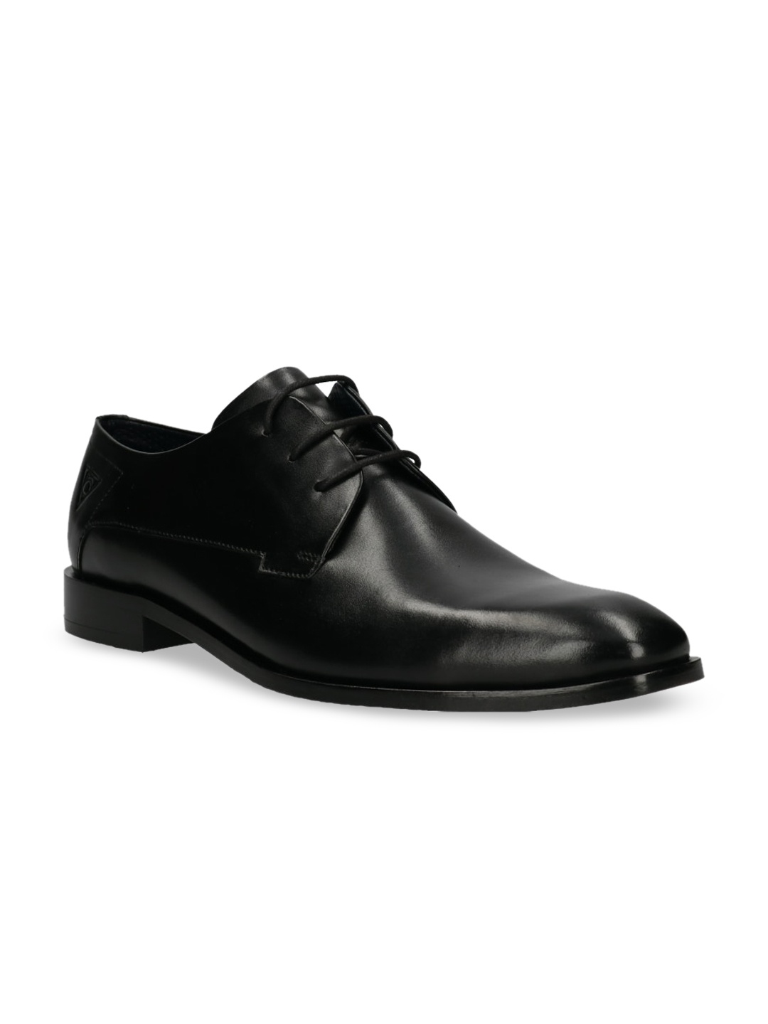 

Bugatti Men Black Solid Leather Formal Derbys